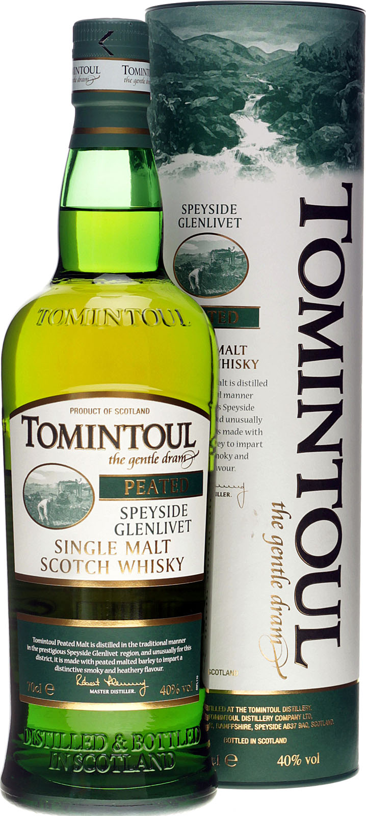 Tomintoul Peaty Speyside Whisky 0,7 Liter 40 Vol.