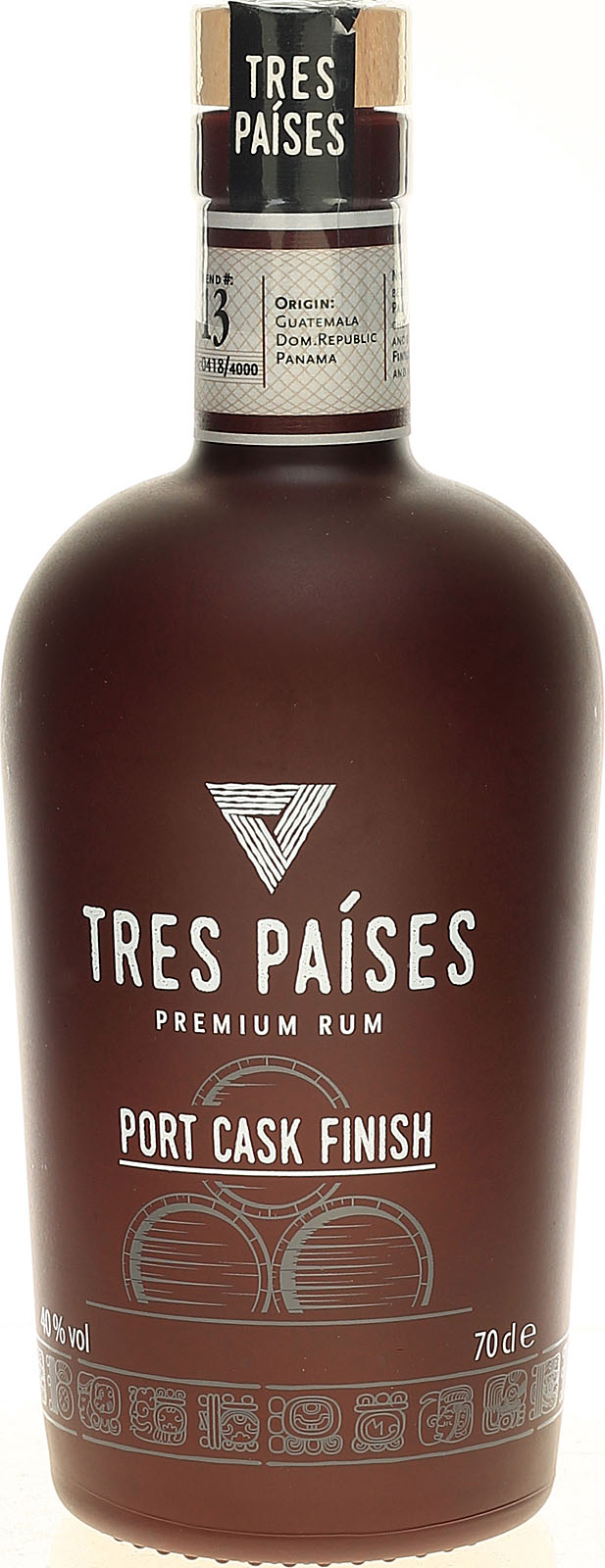 Tres Paises Port 0,7 Vol. b Rum Finish 40 % Cask Liter